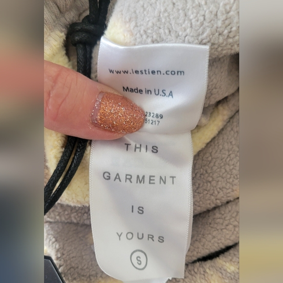 Les Tien 100% cotton tie dye yellow & gray joggers. 2 sizes available.NWT RV$233 - Picture 11 of 15